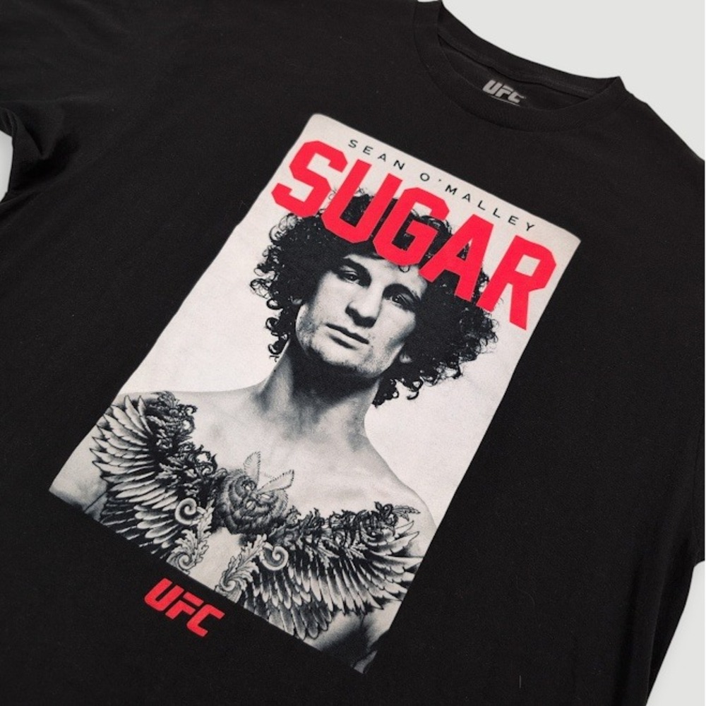 UFC x Sugar Sean O'Malley Graphic T Shirt Men XL Black MMA Casual